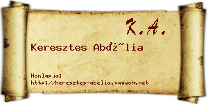 Keresztes Abélia névjegykártya